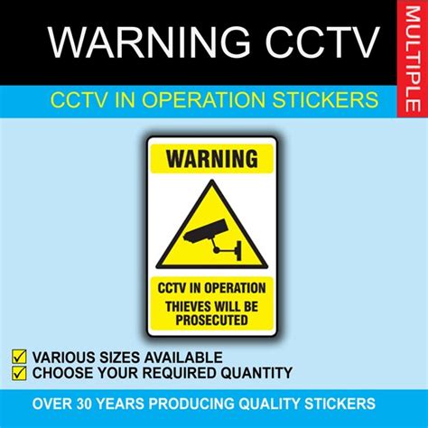 Cctv In Operation Stickers Etsy