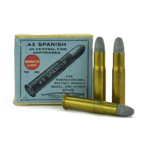 Remington 43 Spanish Centerfire Ammunition For Sale Partial Box