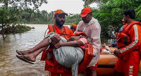 In Pics Flood Fury In Kerala Extensive Rescue Relief Operations