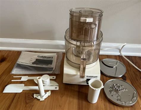 Vintage Cuisinart Dlc 10 Plus Food Processor With All Parts And 2 Disks