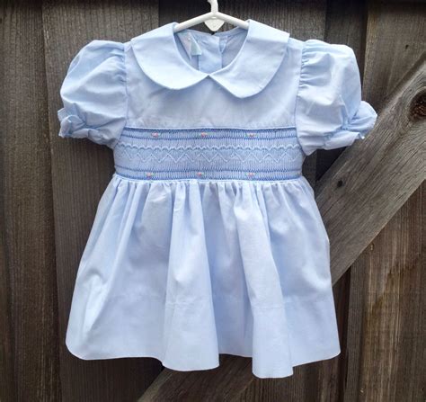 Smocked Baby Dress 912 Months Etsy Smocked Baby Dresses Vintage