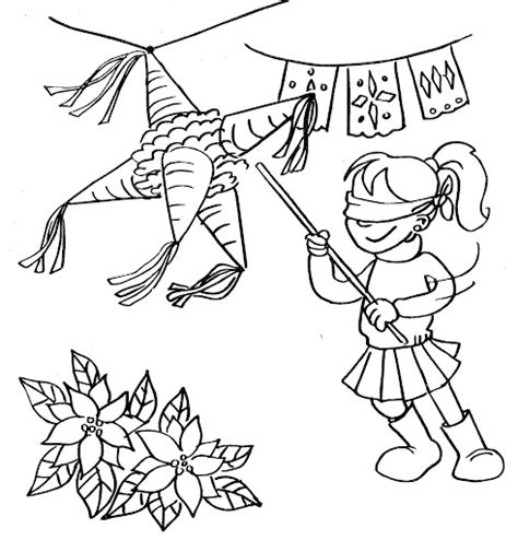 為孩子們的著色頁: breaking the piñata - free coloring pages