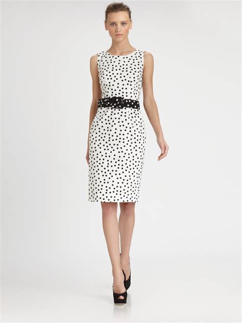#dolcegabbana #bags #shoulder bags dolce & gabbana short dress. Dolce & gabbana Polka Dot Dress in Black | Lyst