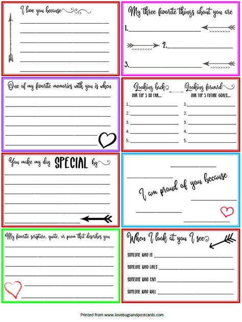 Maybe you would like to learn more about one of these? Free Printable LOVE NOTE Cards - Lovebugs and Postcards