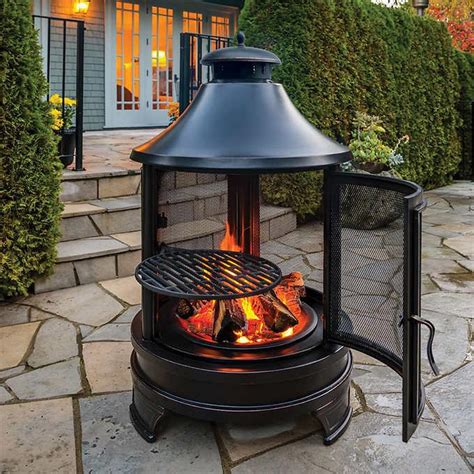 Cabela's was founded by richard n. Outdoor Fire Pit, Cooking Pit, with Swing-Out Cast