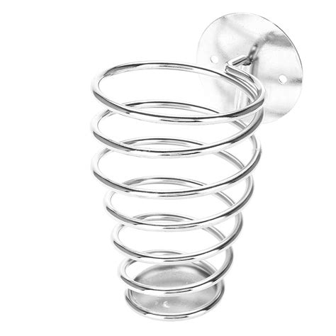 tebru hair dryer stand stainless steel spiral shaped hairdryer support holder wall mounted hair