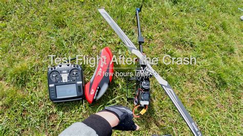 Test Flight After The Crash Fly Wing Fw450 V2 3d Helicopter With H1 Gps Flight Controller