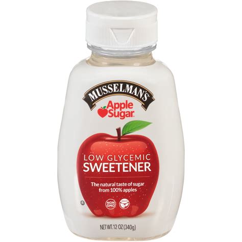 Musselmans Apple Sugar Low Glycemic Sugar Sweetener Bottle 12 Oz