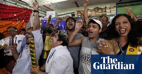 Celebrations In India As Court Legalises Gay Sex In Pictures World News The Guardian