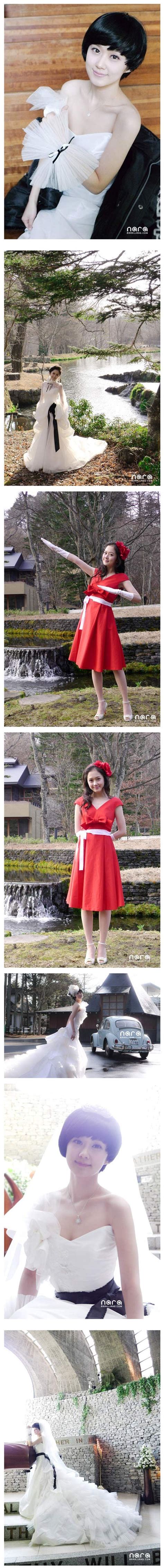 Chanmi S Star News Jang Nara In A Wedding Dress Hancinema The