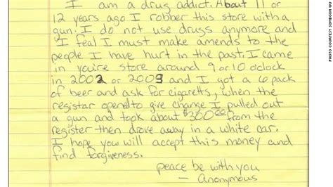 apology letter begins    drug addict seeks