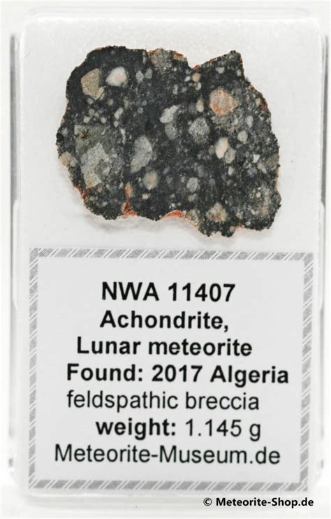 Nwa 11407 Mond Meteorit 1145 G Kaufen Decker Meteorite Shop