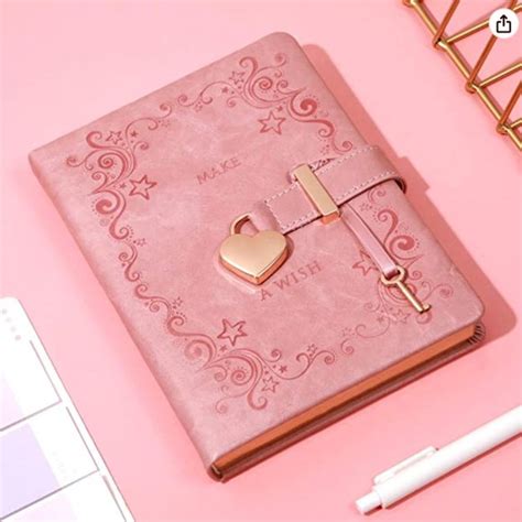 office 2 heart shaped lock diary with key for girls pu leather cover poshmark