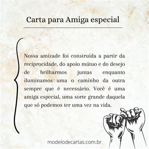 Carta Para Amiga Especial Modelos De Carta