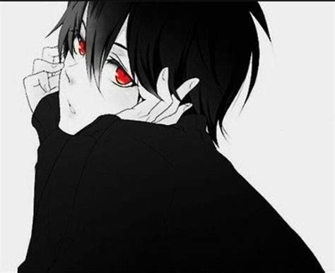Black Haired Anime Boy With Red Eyes I Just Typed Anime Guy With Black
