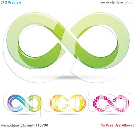 Clipart Colorful Infinity Symbols 4 Royalty Free Vector Illustration