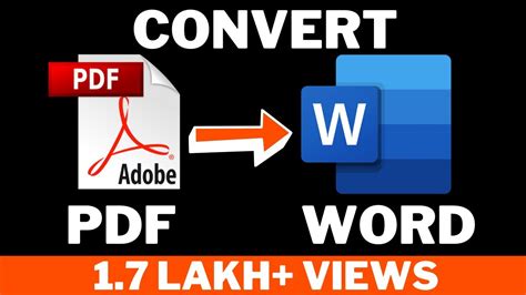 How To Convert Pdf To Word Document Hindi Youtube