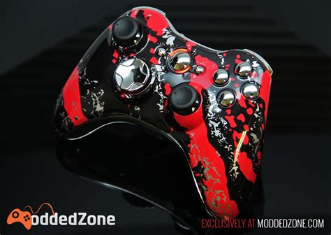 Beautiful Build Your Own Splash Red Xbox 360 Custom Modded Controller