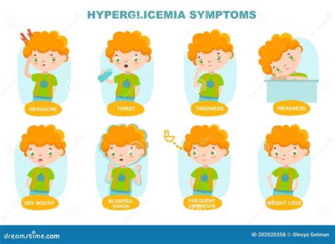 Illustration Of Child With Hypoglycemia Stock Vector Illustration Of