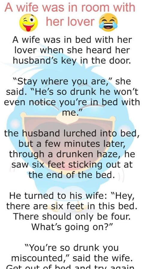 If you want to find out who loves you more, stick your wife and dog in the trunk of your car for an hour. A wife was in room with her lover - Funny Story in 2020 ...