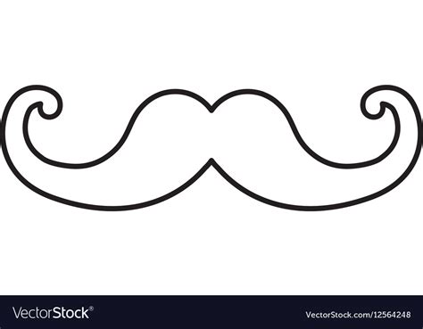 Vintage Gentleman Mustache Royalty Free Vector Image