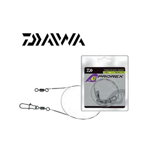 Bas De Ligne Daiwa Prorex Titanium Wire Leader Cm Peche Carnassiers