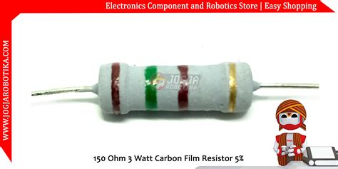 Jual 150 Ohm 3 Watt Carbon Film Resistor