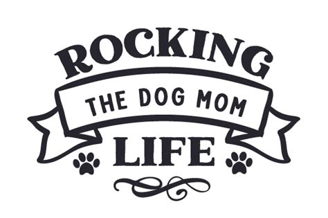 Rocking The Dog Mom Life Svg Cut File By Creative Fabrica Crafts