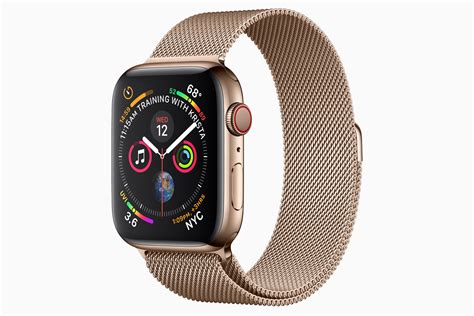 It runs on a watchos 6.0 operating system, with a 16gb internal memory and a battery life up to 12h hours. Apple Watch Series 4 has a sleeker edge-to-edge screen