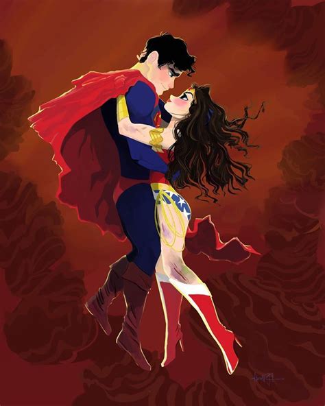 Clark And Diana Superman Wonder Woman Wonder Woman Art Superman Love