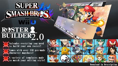 Super Smash Bros For Wii U Roster Builder 20 By Connorrentz On Deviantart