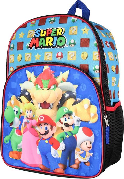 Super Mario Backpack Bowser Luigi Princess Peach Yoshi 16