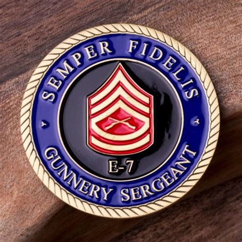 Marine Gunnery Sergeant E7 Challenge Coin Etsy