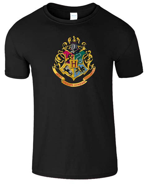Harry Potter Deathly Kids T Shirt Hogwarts House Crest Ornate Present T