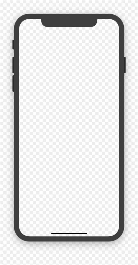 7 Out Of Iphone X Device Frame Png Clipart 2060867 Pikpng