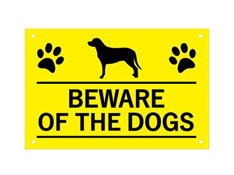 Beware Of Dog Sign Printable