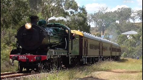 Australian Trains Steam Locos 3526 And 3265 In Action Youtube