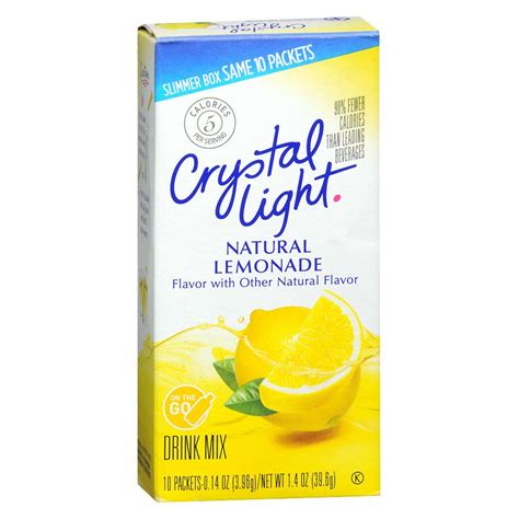 Crystal Light On The Go Drink Mix Lemonade Walgreens