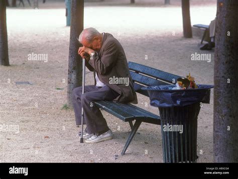 Old Man Sitting Alone