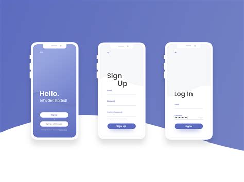 Mobile Sign Up Ui By Andrea On Dribbble