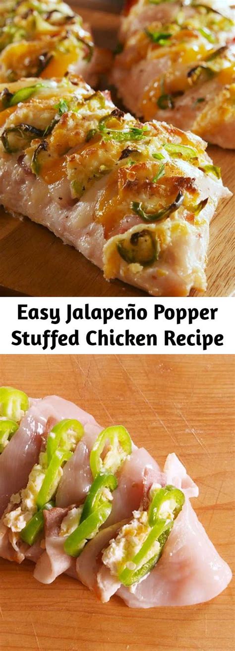 Easy Jalapeño Popper Stuffed Chicken Recipe Mom Secret