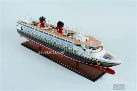 Disney Wonder Handcrafted Wooden Model Cruise Ship Savyboat