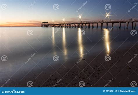 Sunset In Henley Beach Adelaide South Australia Stock Photo Image Of