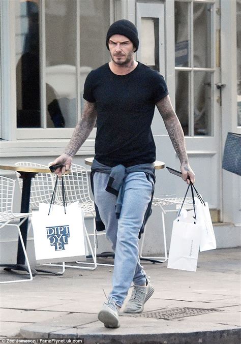 David Beckham Rocks Beanie Hat As He Goes Shopping For Luxury Candles