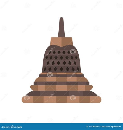 Borobudur Temple Stupa Indonesian Landmark Buddhist Temple Stock
