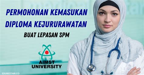 Jika anda berminat untuk menjalani latihan kemahiran selepas mendapat keputusan sijil pelajaran malaysia(spm). Permohonan Kemasukan Diploma Kejururawatan AIMST Lepasan ...