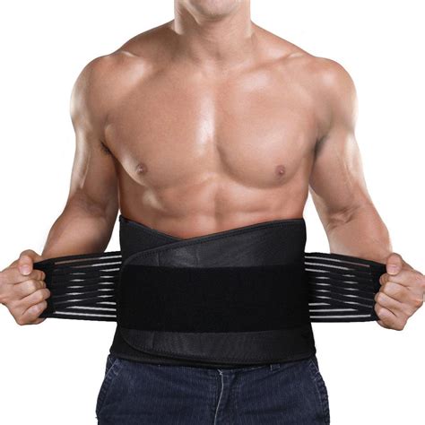 Lower Back Support Brace And Lumbar Pain Relief ~ Waist Compression Belt