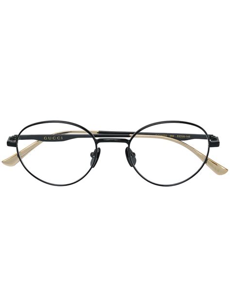 gucci eyewear round frame glasses farfetch
