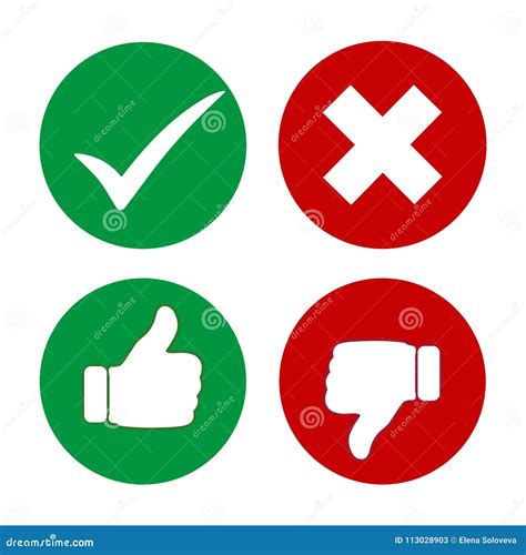 Thumbs Up And Thumbs Down Rating System Icons Vector Illustration