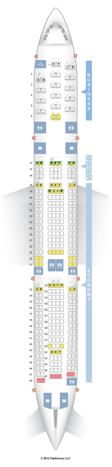 Seatguru Seat Map Air France Airbus A340 300 343